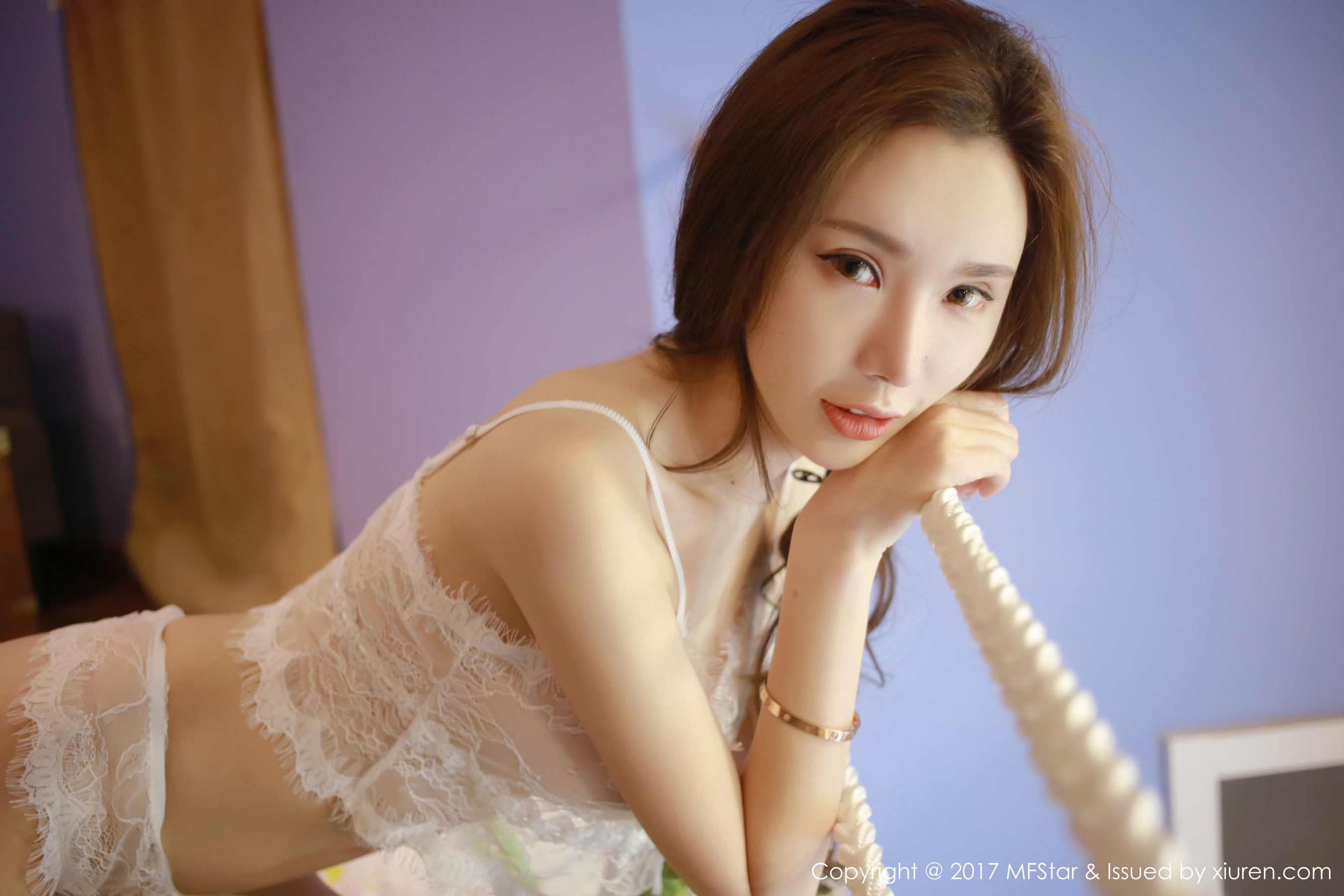 萌琪琪Irene《蕾丝半透内衣、情趣内衣SM》 [模范学院MFStar] Vol.088 写真集(12)